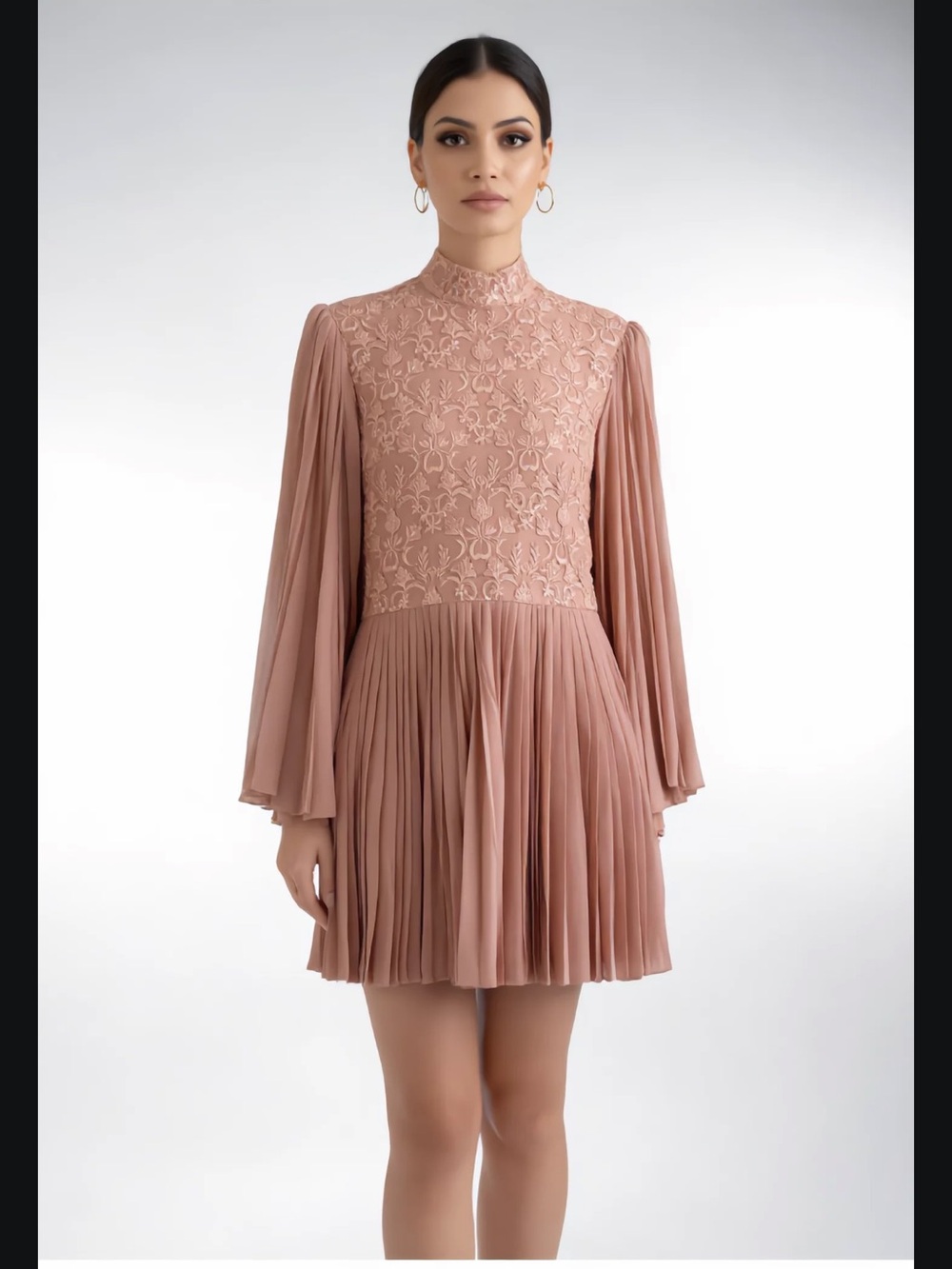 NWT Perseverance London Pink Lace Pleated Mini Dress 🔥